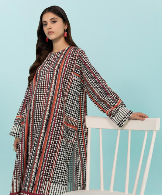 Sapphire - Printed Khaddar Shirt