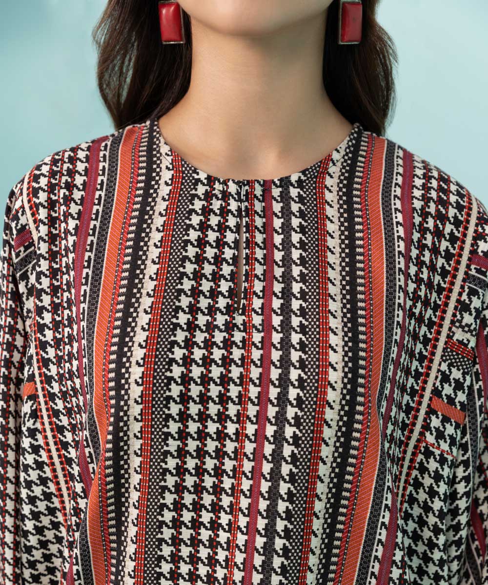 Sapphire - Printed Khaddar Shirt