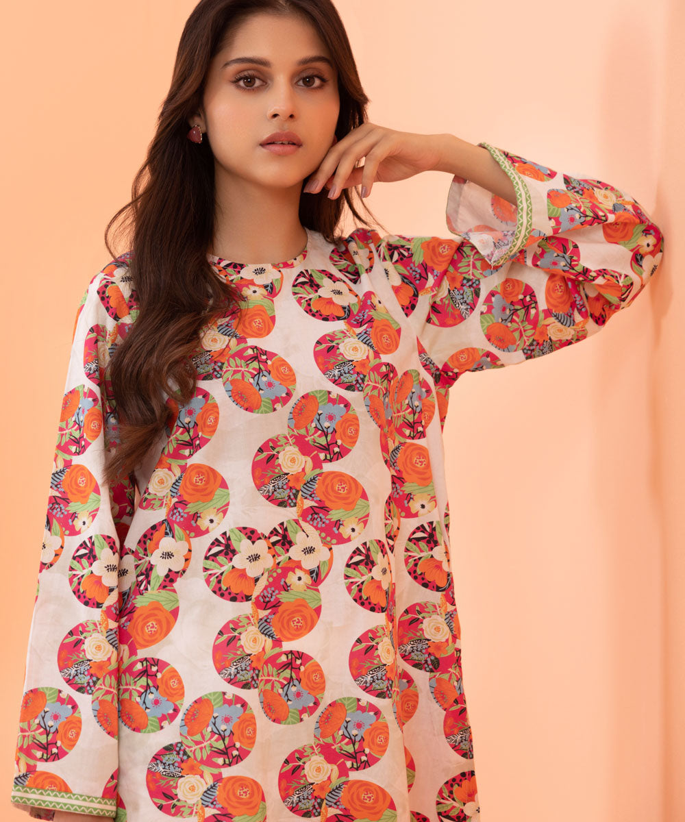 Sapphire - Printed Cambric Shirt
