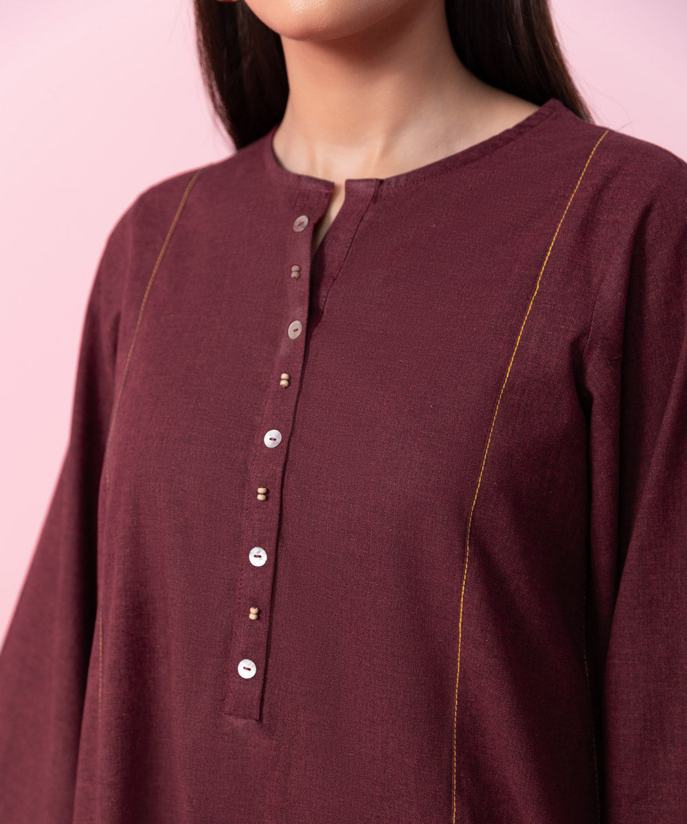 Sapphire - Solid Cotton Shirt