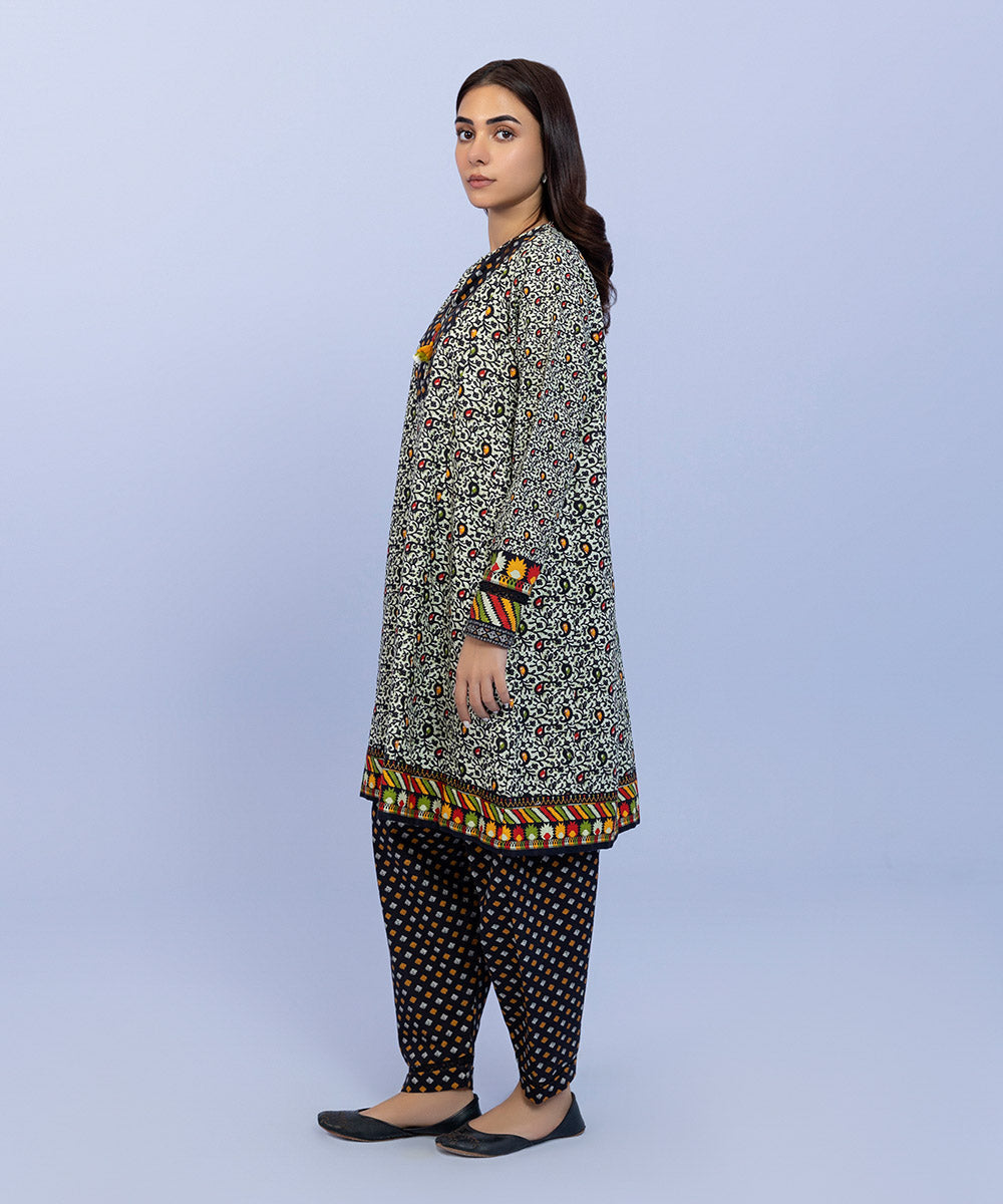 Sapphire - Printed Khaddar Shirt