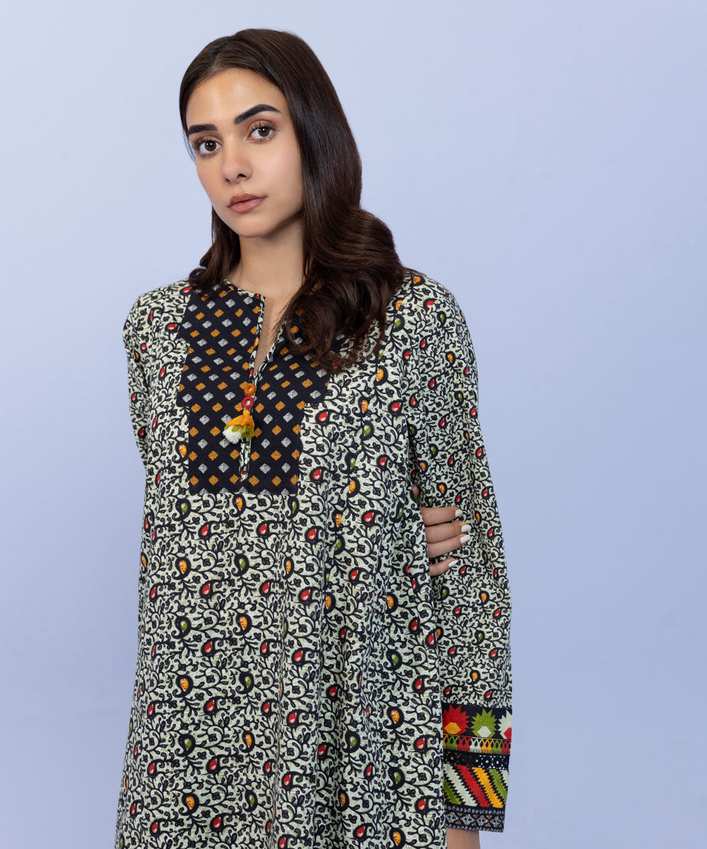 Sapphire - Printed Khaddar Shirt
