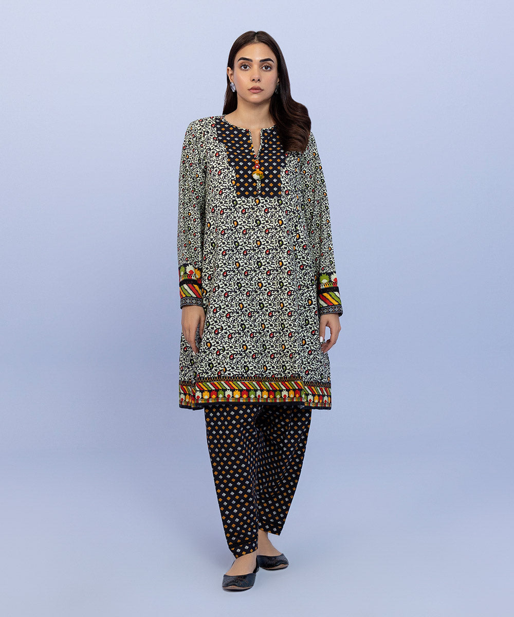 Sapphire - Printed Khaddar Shirt