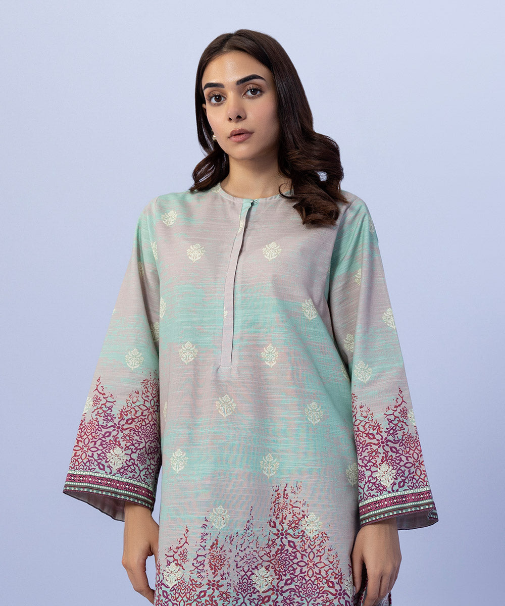 Sapphire - Printed Khaddar Shirt