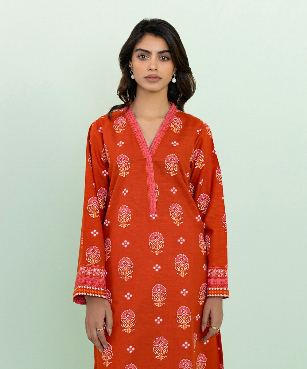 Sapphire - Printed Khaddar Shirt