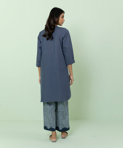 Sapphire - Solid Zari Khaddar Shirt