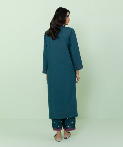 Sapphire - Solid Zari Khaddar Shirt