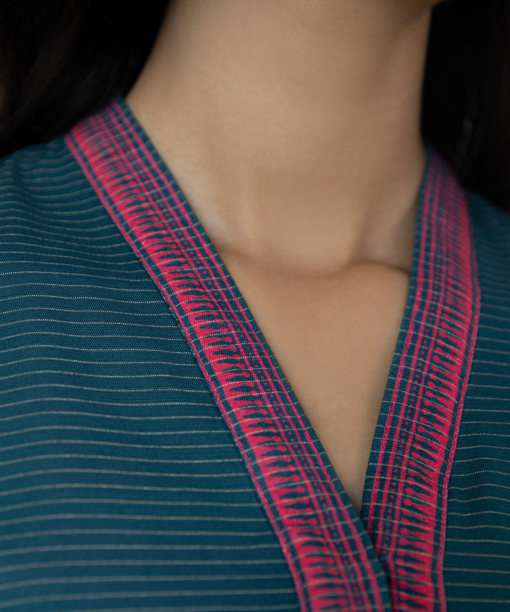 Sapphire - Solid Zari Khaddar Shirt