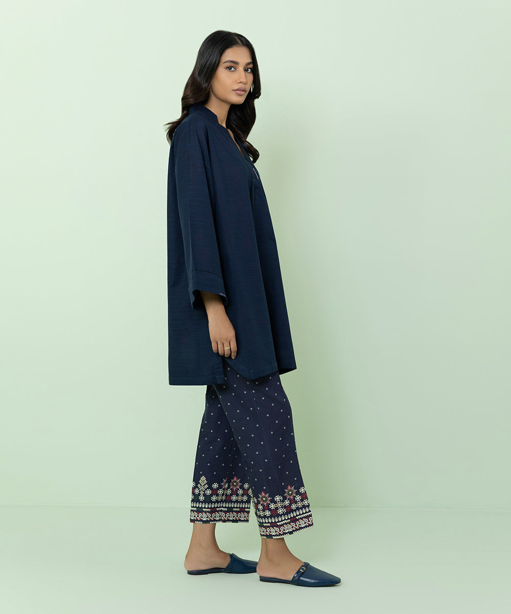 Sapphire - Solid Khaddar Shirt