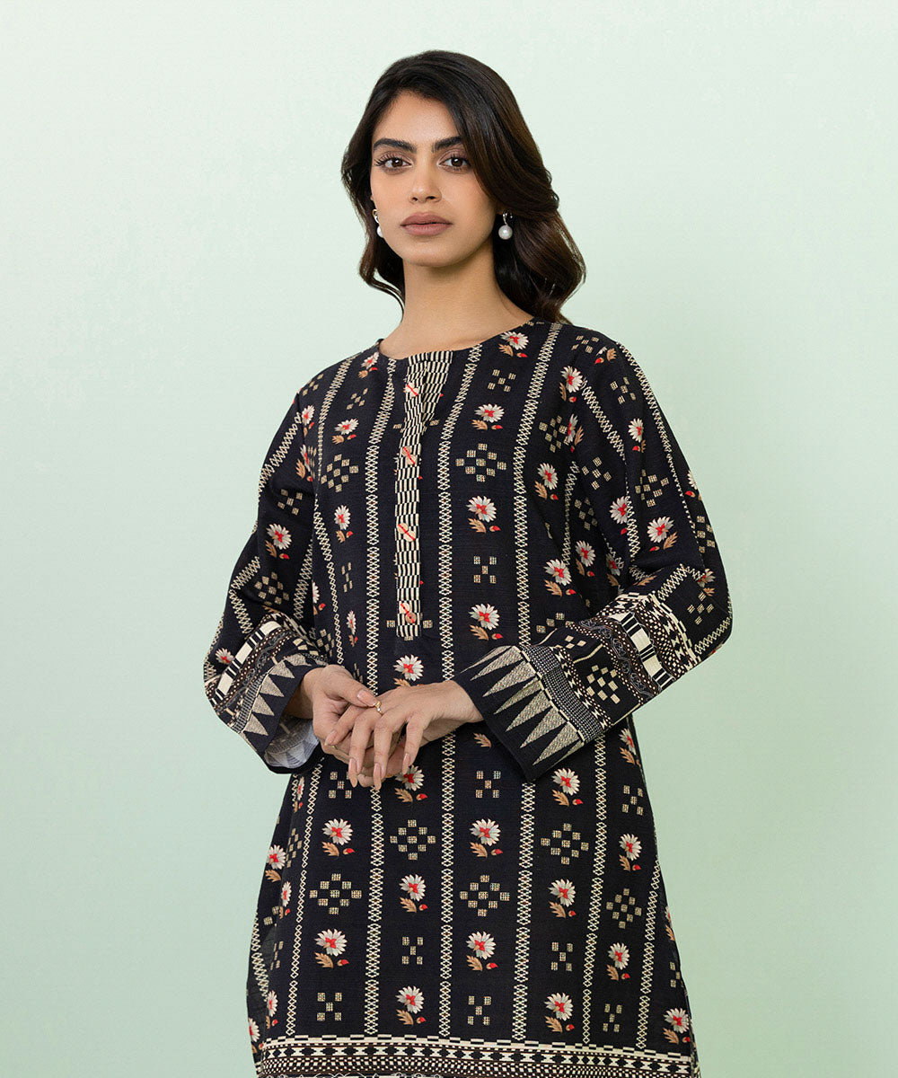Sapphire - Printed Khaddar Shirt