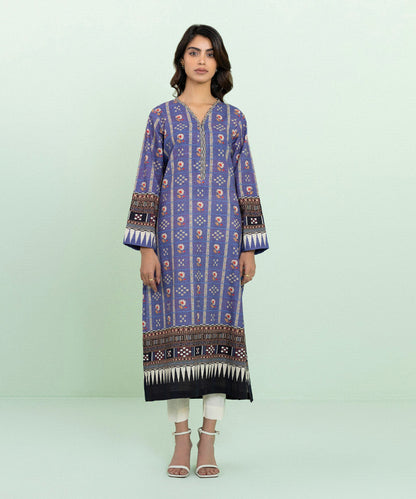 Sapphire - Printed Khaddar Shirt