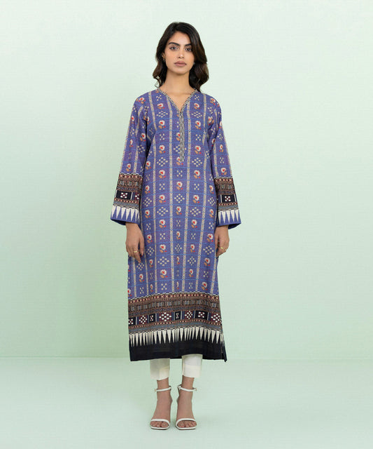 Sapphire - Printed Khaddar Shirt