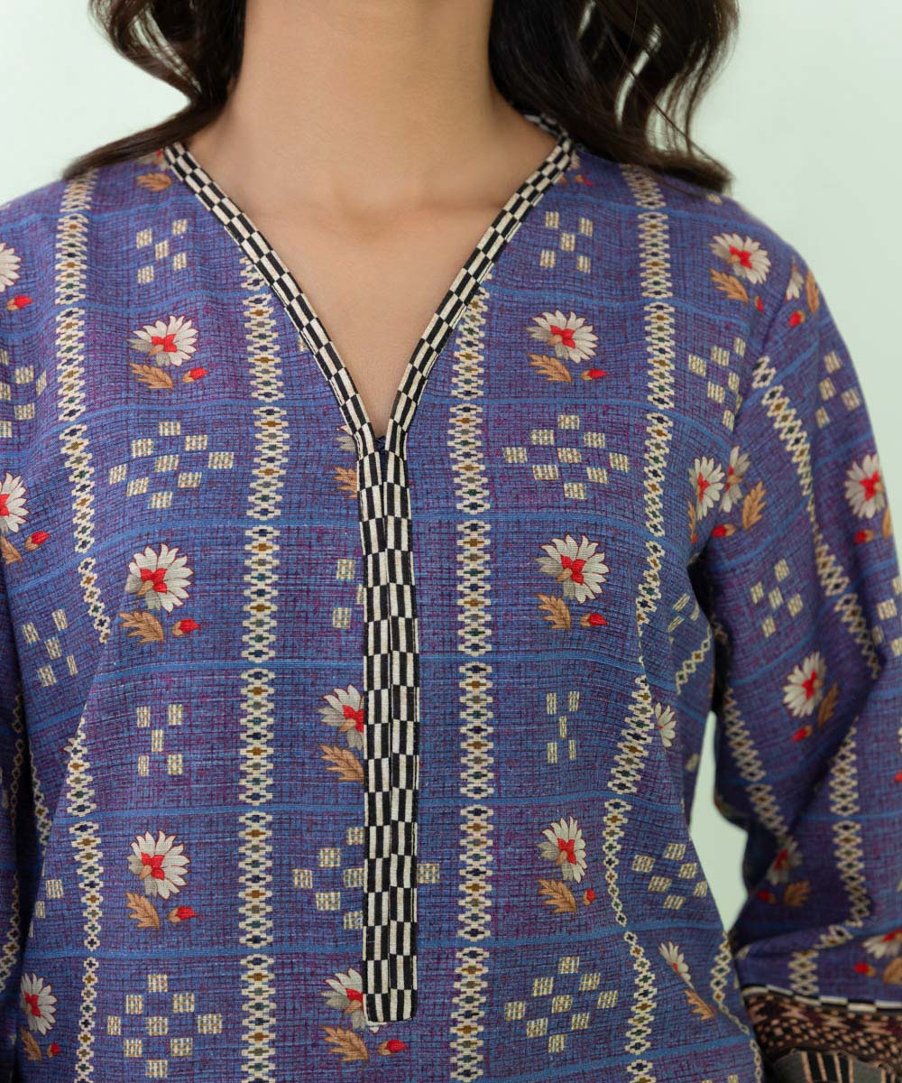 Sapphire - Printed Khaddar Shirt