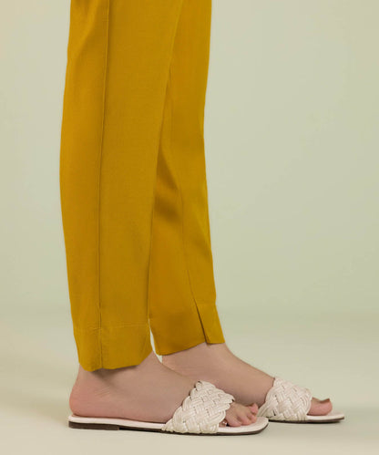 Sapphire - Solid Cottel Cigarette Pants