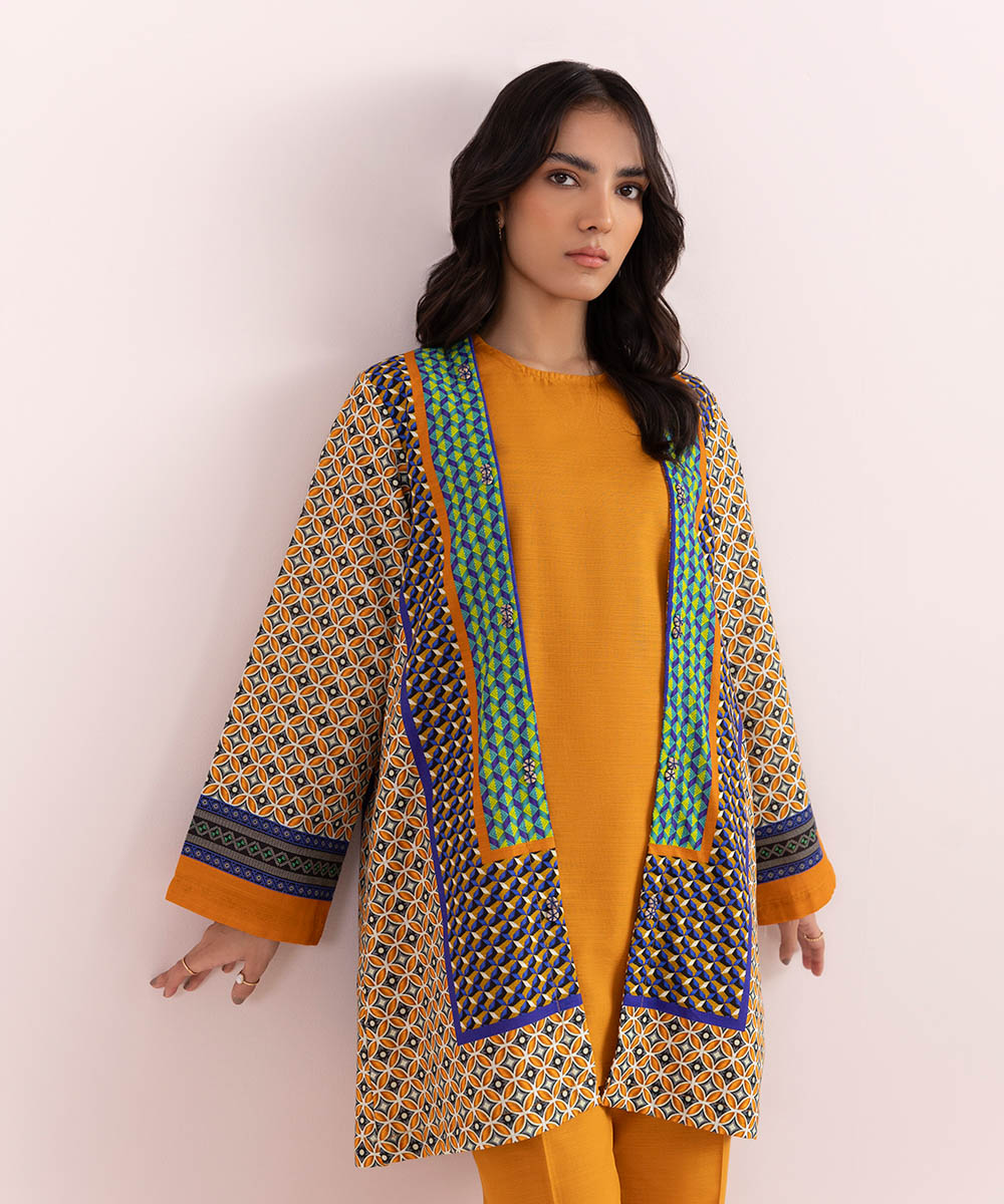 Sapphire - Printed Khaddar Jacket