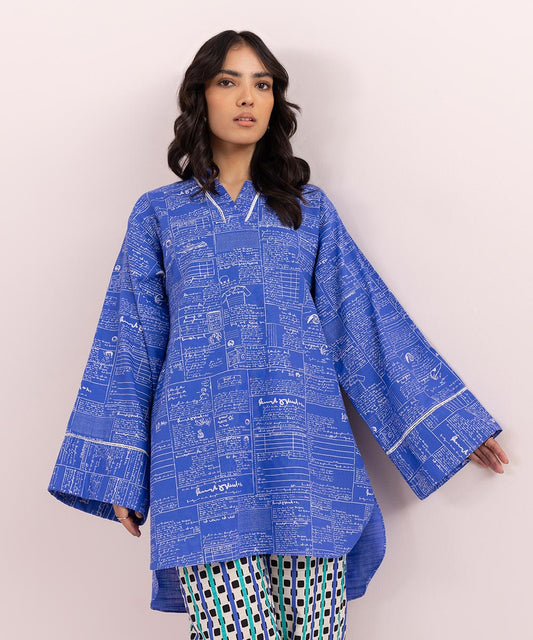 Sapphire - Printed Khaddar Shirt