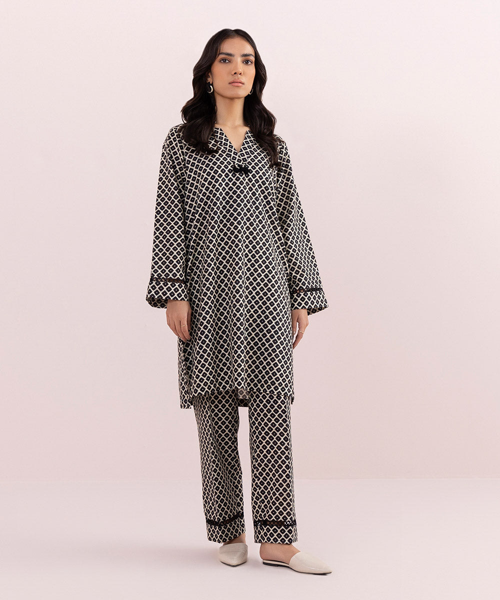 Sapphire - Printed Khaddar Shirt