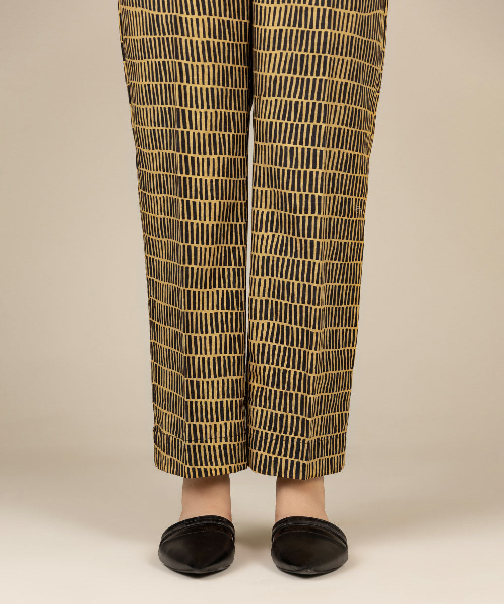 Sapphire - Printed Khaddar Straight Pants
