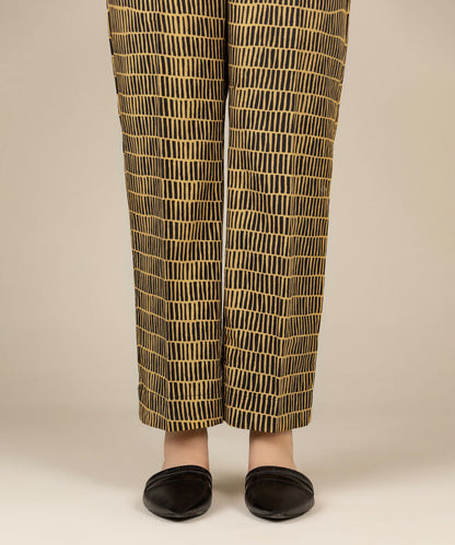 Sapphire - Printed Khaddar Straight Pants