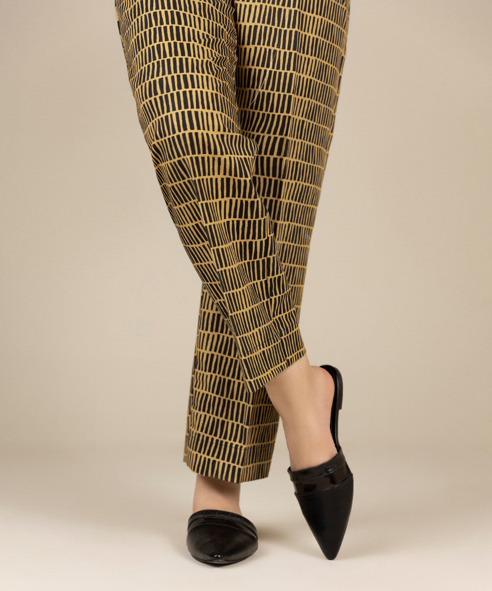 Sapphire - Printed Khaddar Straight Pants