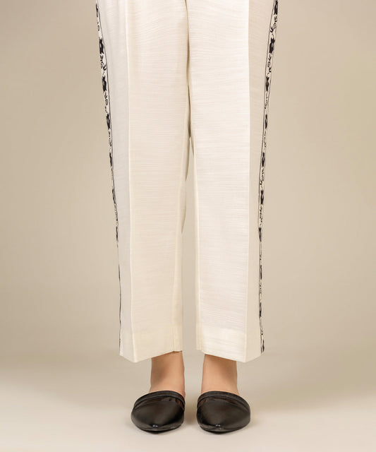 Sapphire - Printed Khaddar Straight Pants