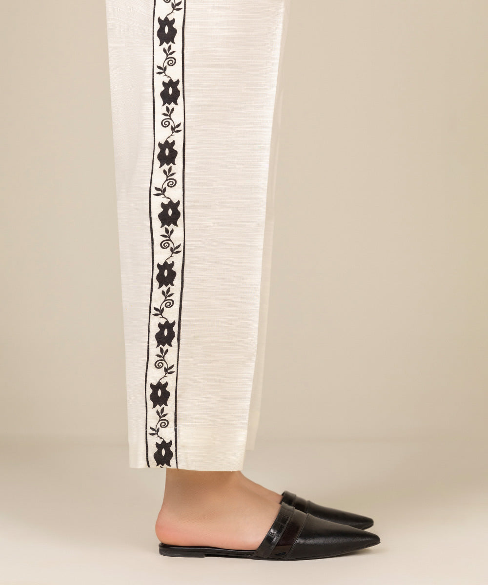 Sapphire - Printed Khaddar Straight Pants