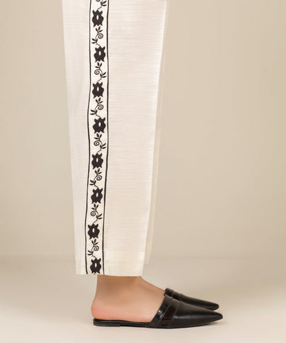 Sapphire - Printed Khaddar Straight Pants
