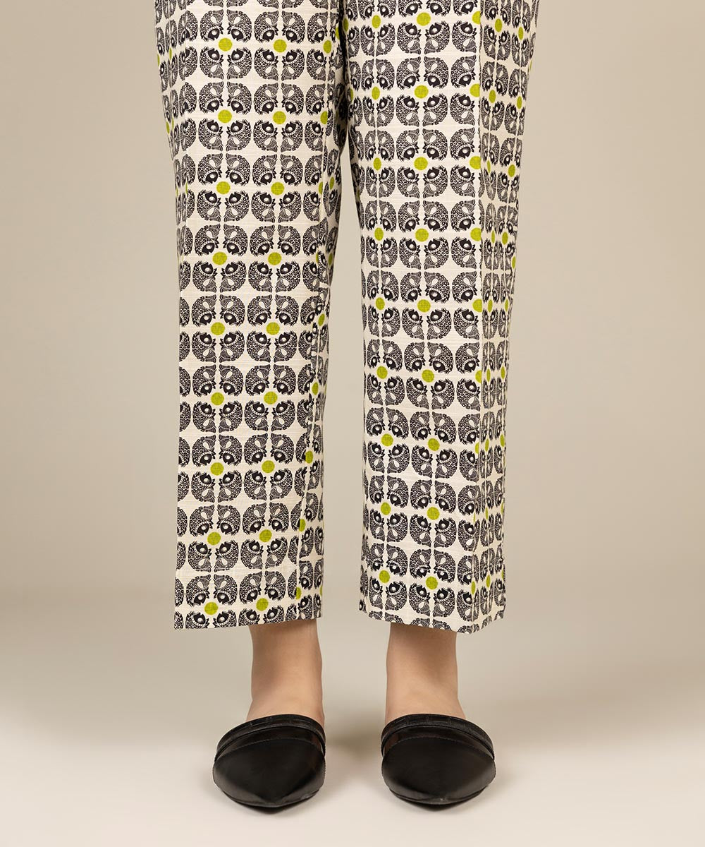 Sapphire - Printed Khaddar Straight Pants