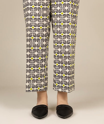 Sapphire - Printed Khaddar Straight Pants