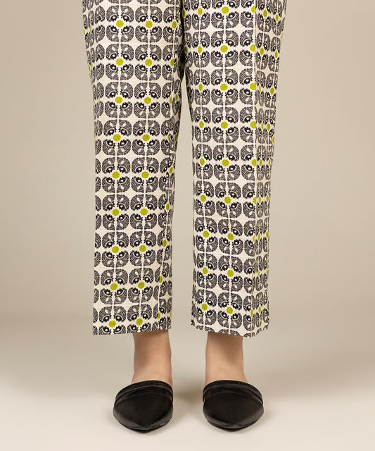 Sapphire - Printed Khaddar Straight Pants