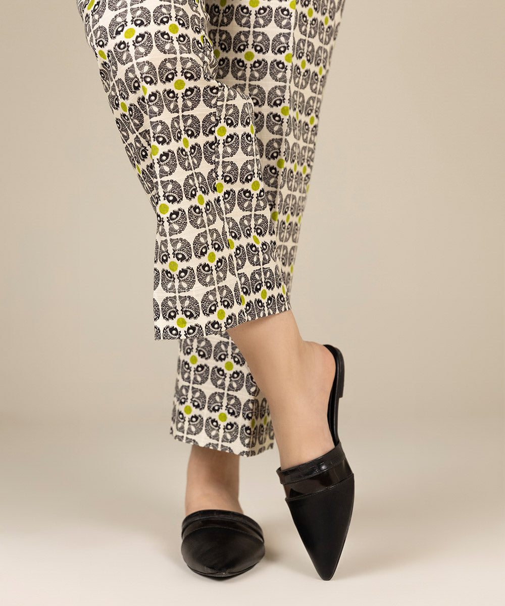 Sapphire - Printed Khaddar Straight Pants