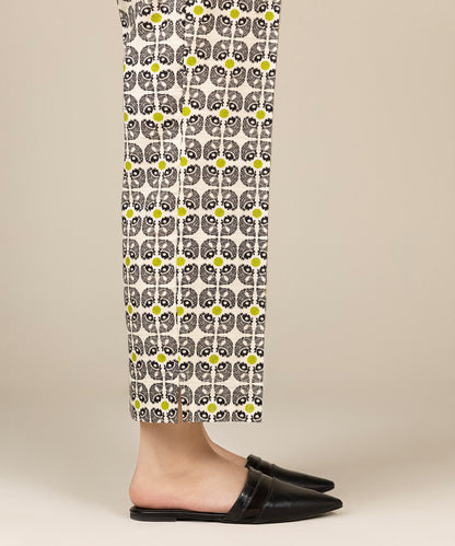 Sapphire - Printed Khaddar Straight Pants