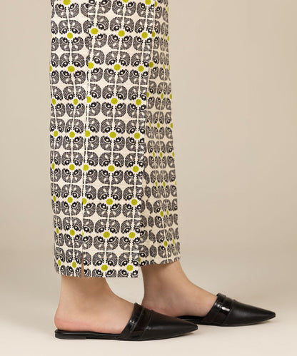 Sapphire - Printed Khaddar Straight Pants