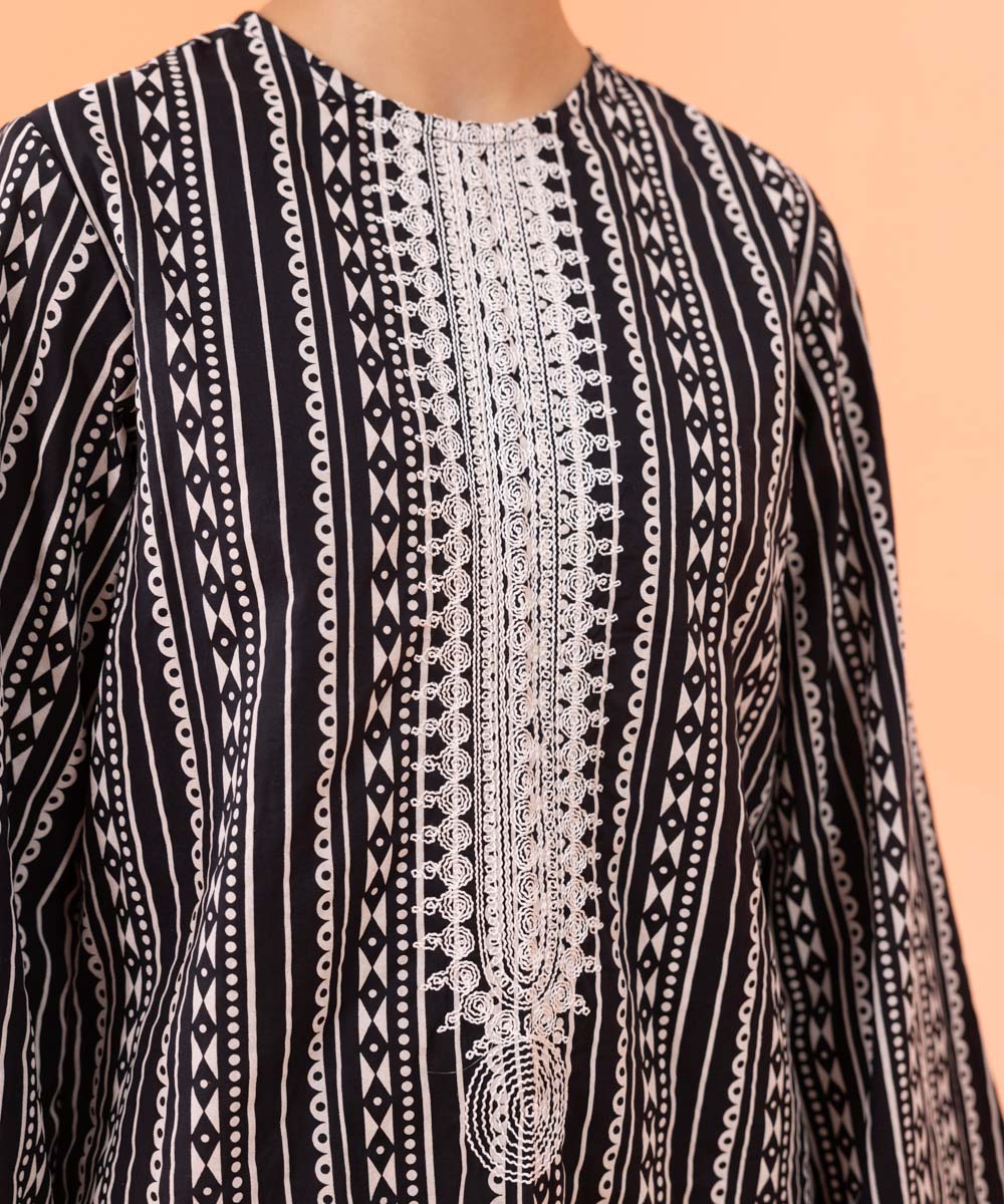 Sapphire - Embroidered Cambric Shirt