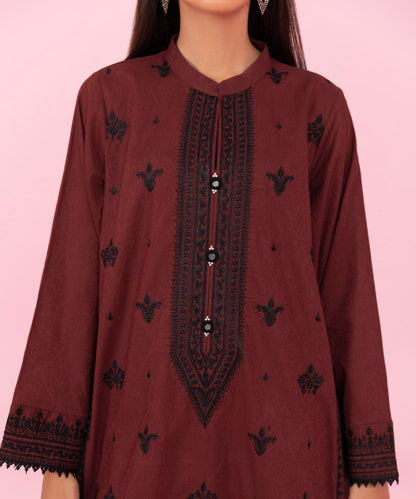 Sapphire - 2 Piece - Embroidered Cambric Suit