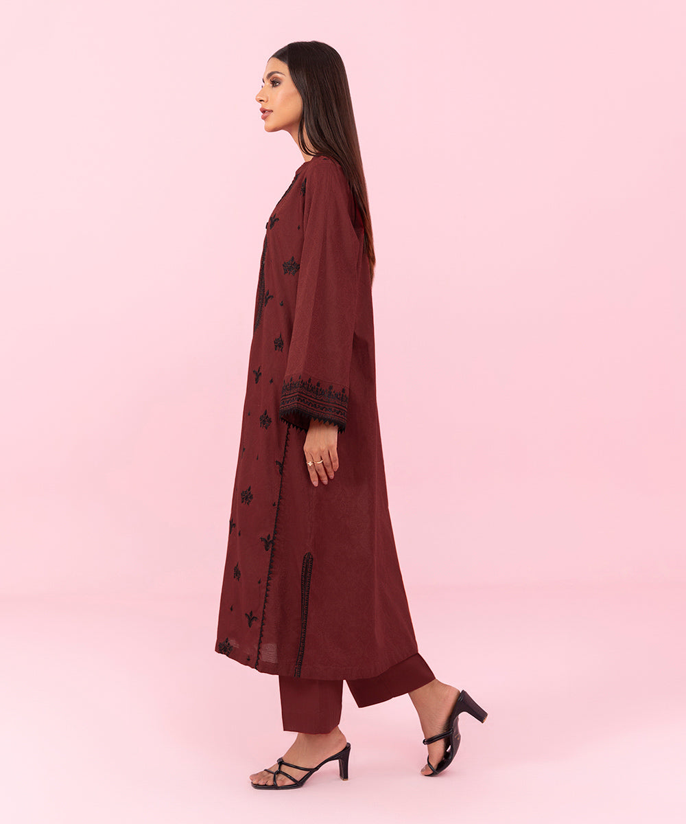 Sapphire - 2 Piece - Embroidered Cambric Suit