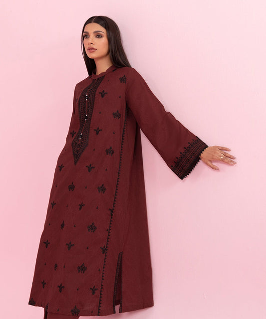 Sapphire - 2 Piece - Embroidered Cambric Suit