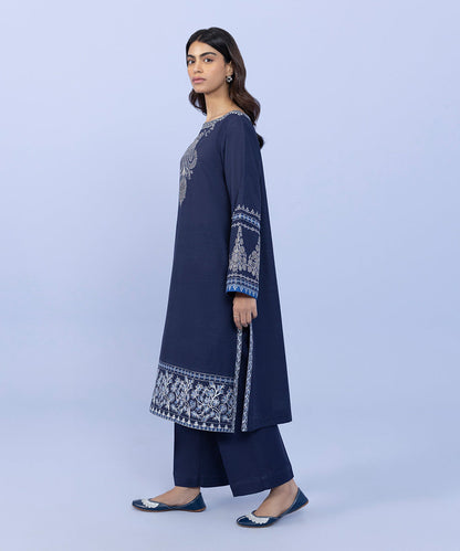 Sapphire - 2 Piece - Embroidered Khaddar Suit