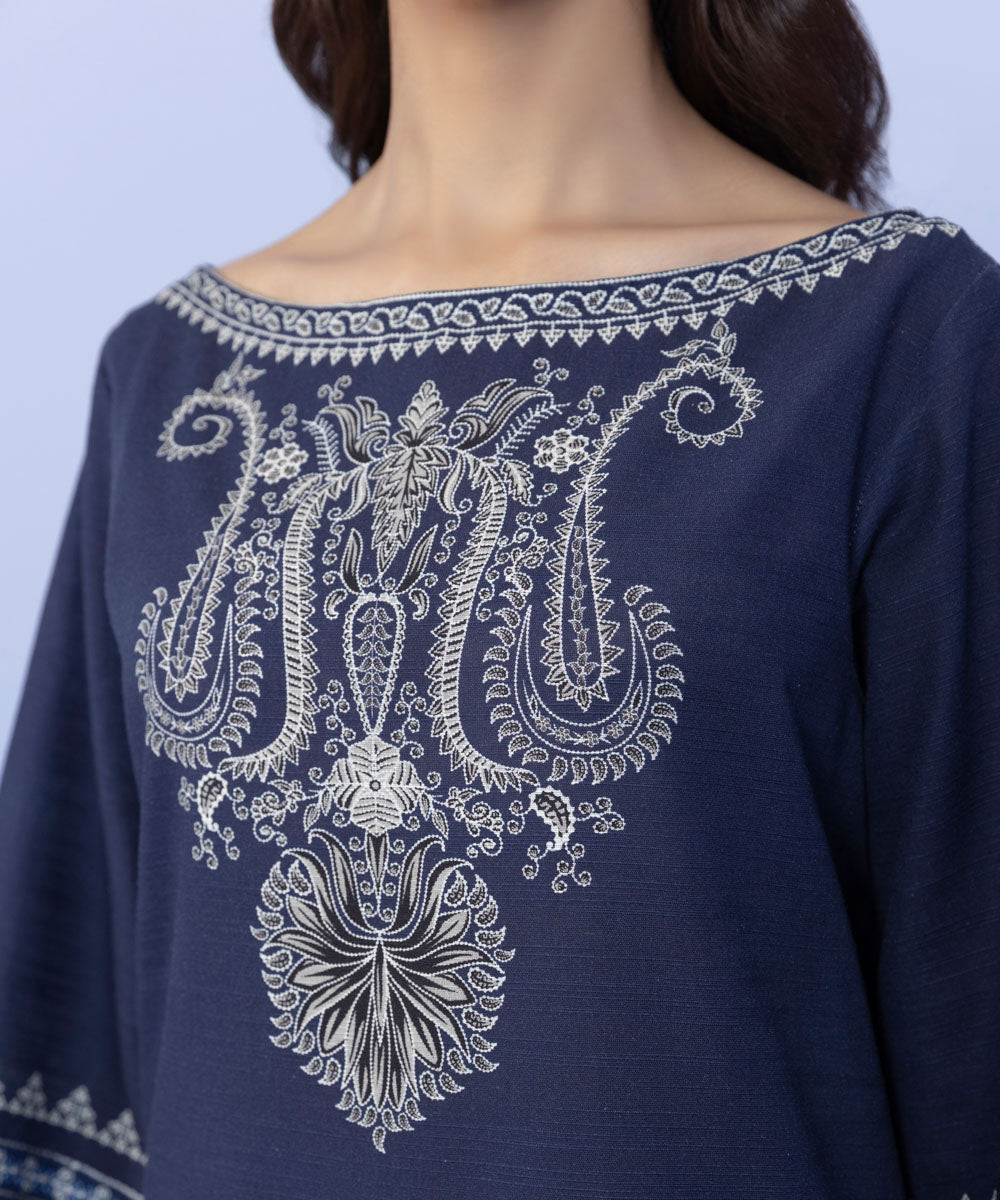 Sapphire - 2 Piece - Embroidered Khaddar Suit