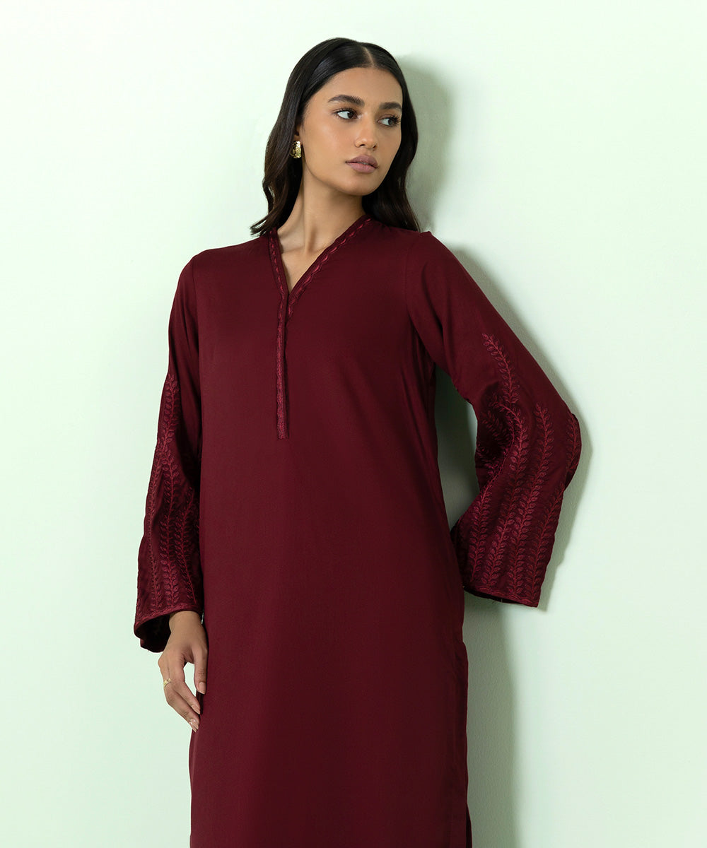 Sapphire - Embroidered Cottel Shirt