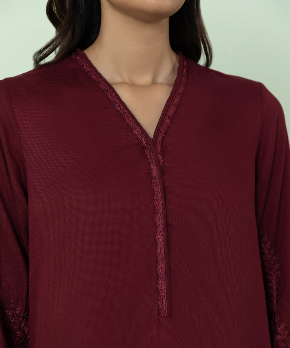 Sapphire - Embroidered Cottel Shirt
