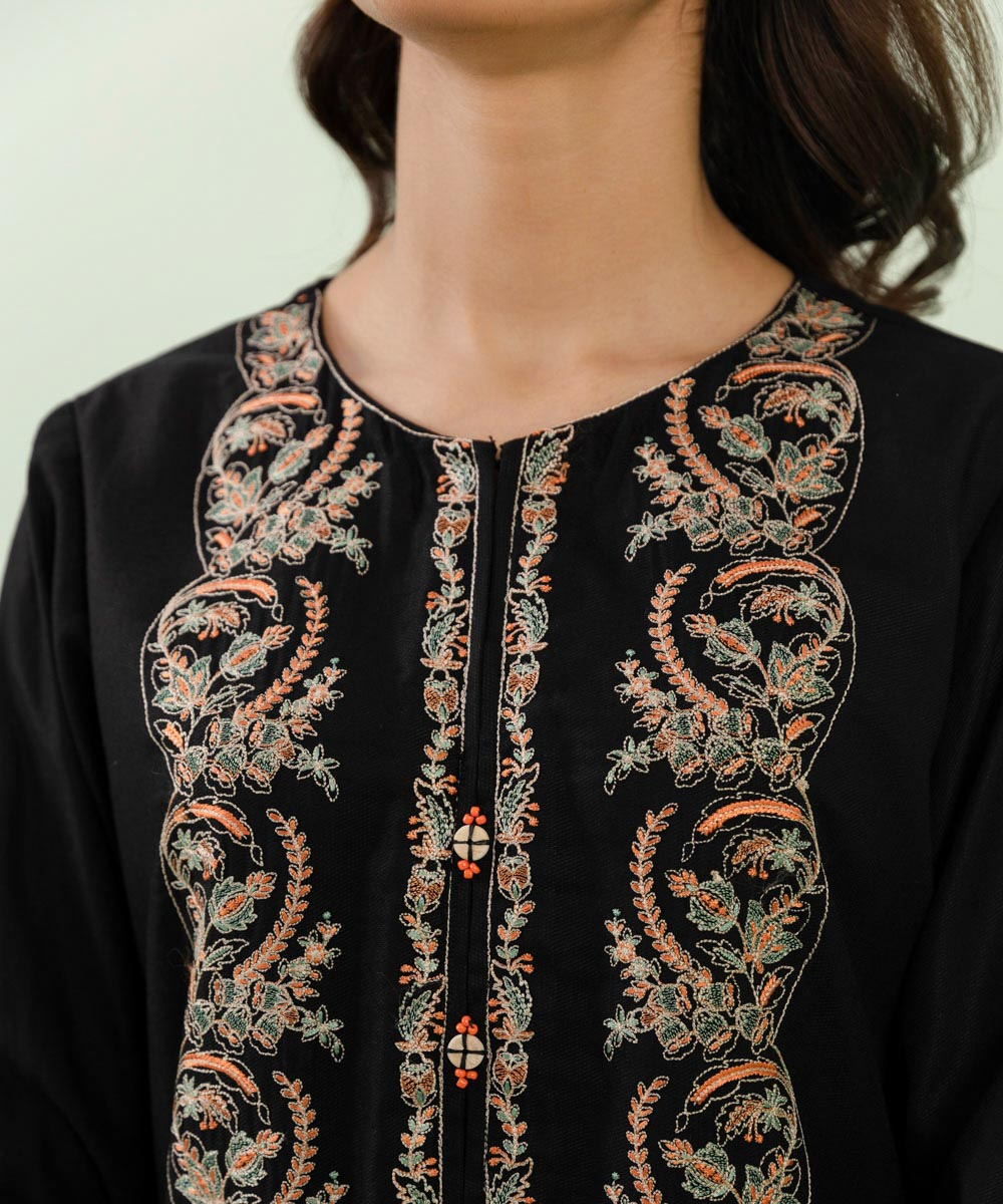 Sapphire - Embroidered Cottel Shirt