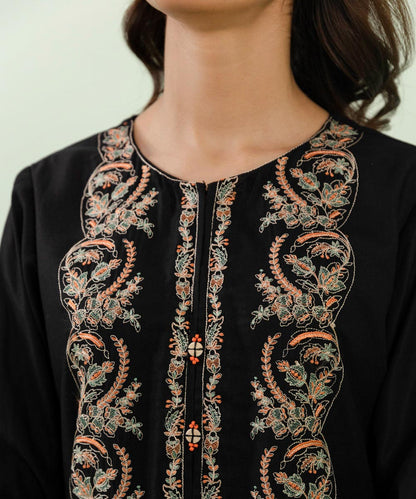 Sapphire - Embroidered Cottel Shirt