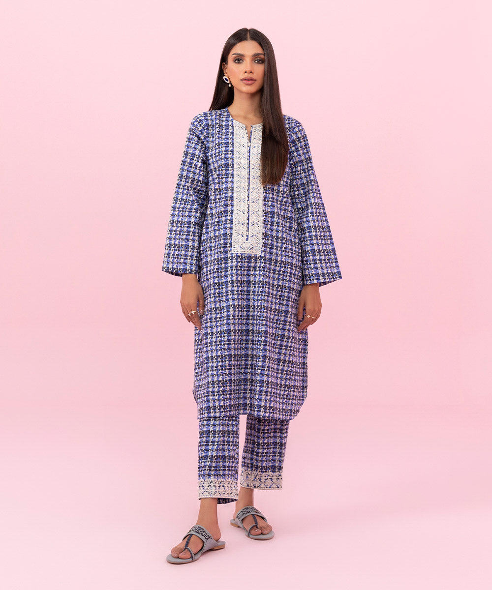 Sapphire - Embroidered Cambric Shirt