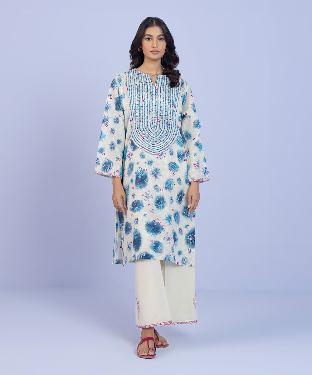 Sapphire - Embroidered Chunri Shirt