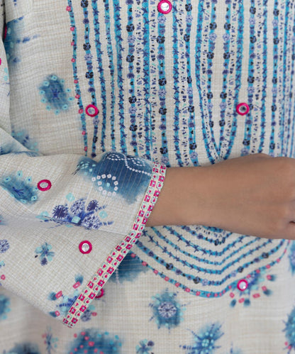 Sapphire - Embroidered Chunri Shirt