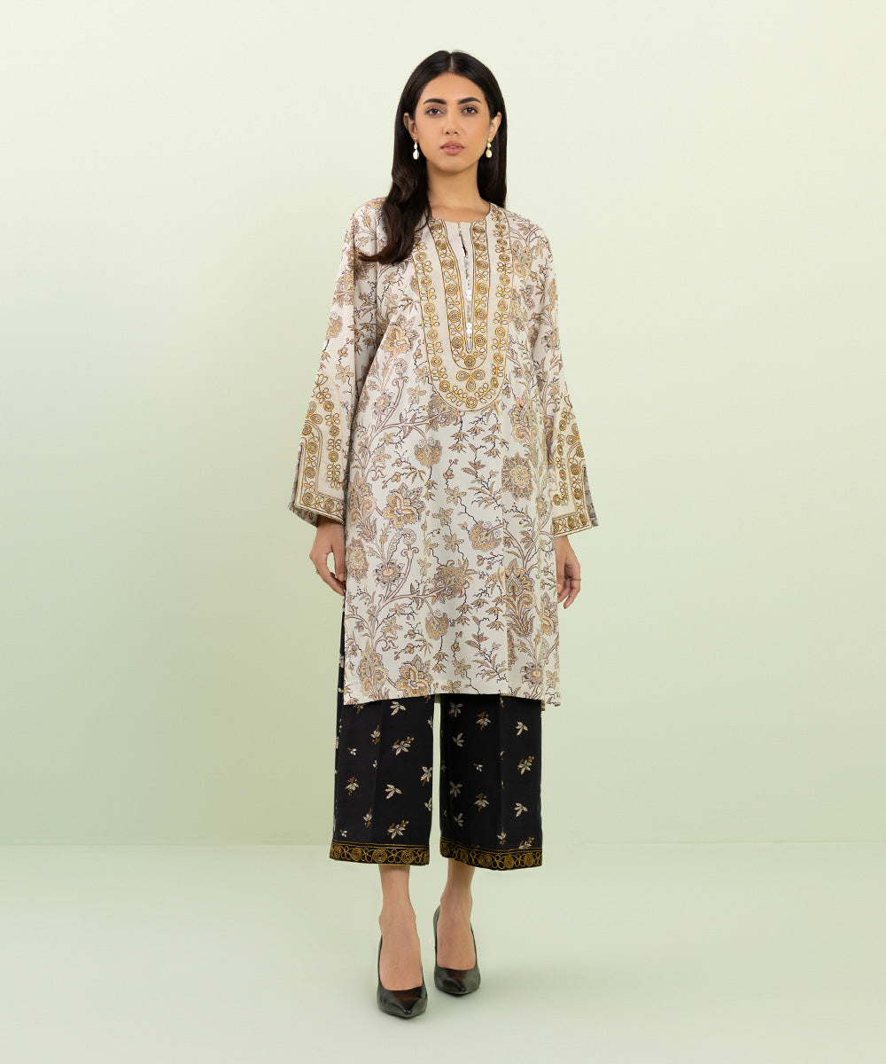 Sapphire - Embroidered Cotton Viscose Shirt