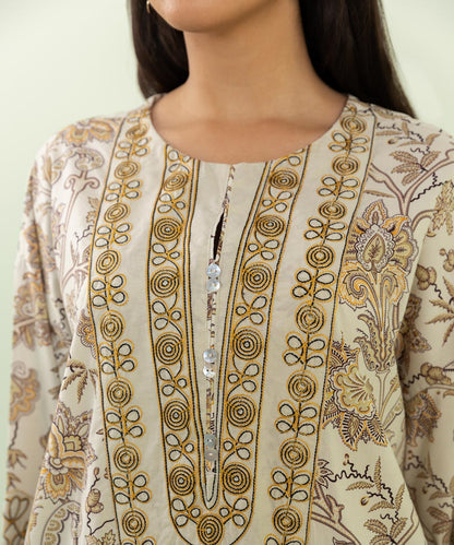 Sapphire - Embroidered Cotton Viscose Shirt