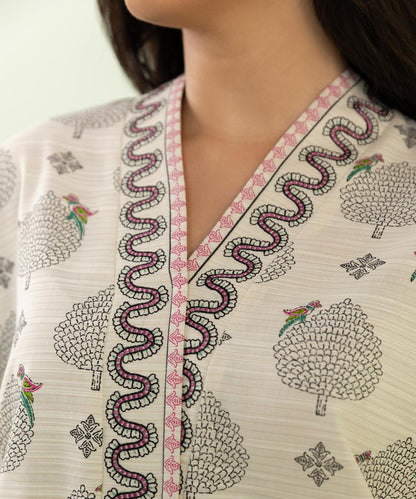 Sapphire - Embroidered Zari Khaddar Shirt