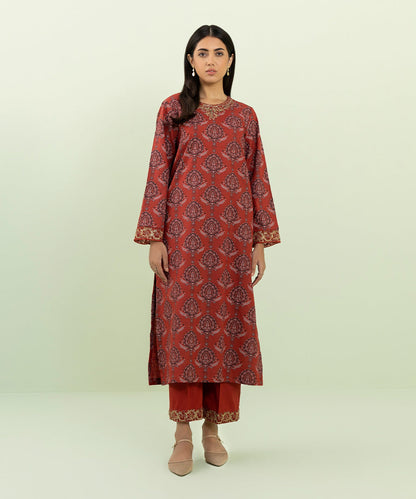 Sapphire - Embroidered Zari Khaddar Shirt